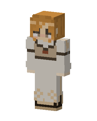 White Hero Girl skin, 3D preview