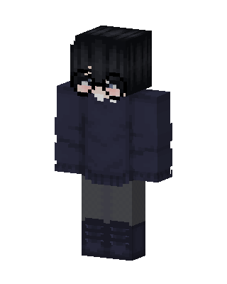 Navy Sweater Boy Minecraft skin