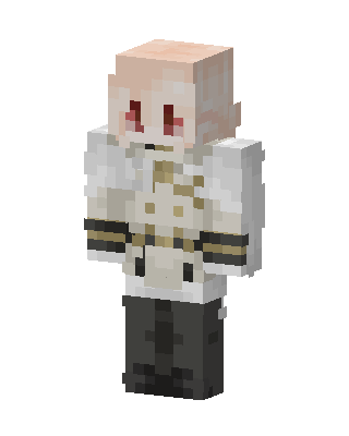 White Player Boy skin, 3D preview