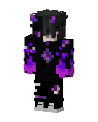Black Villain Boy skin, 3D preview