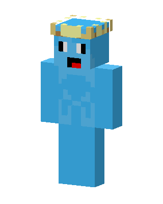 Blue Crown Blob Minecraft skin