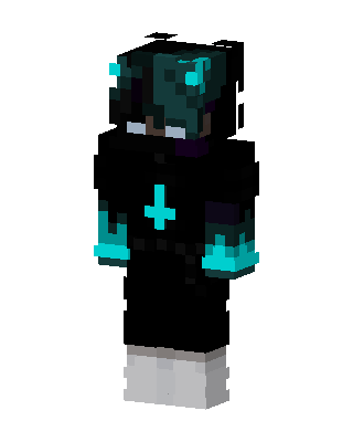 Black Glowing Doctor Boy skin, 3D preview