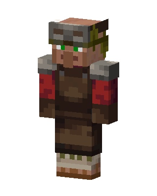 Brown Knight Boy skin, 3D preview