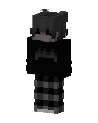 Dark Plaid Boy skin, 3D preview