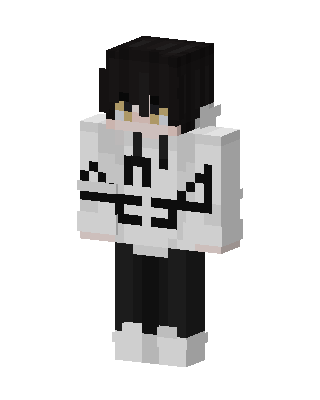 Skeleton Hoodie Boy skin, 3D preview
