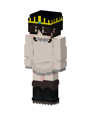 Crowned Sweater Boy Minecraft skin