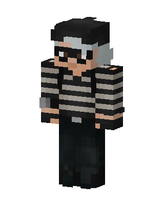 Striped Burglar Minecraft skin