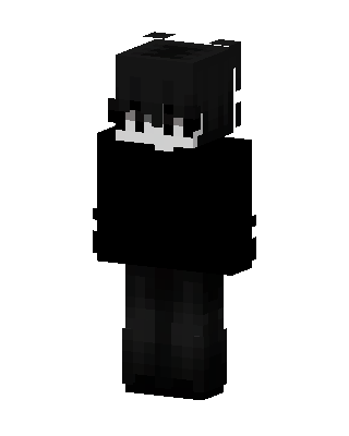 Black Villain Boy Minecraft goth skin