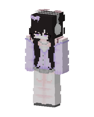 Lavender Headphones skin, 3D preview
