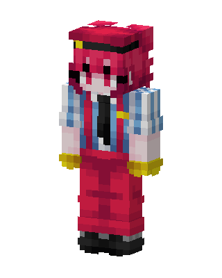 Red Cap Girl skin, 3D preview