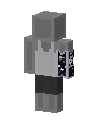 Grayscale Tank Top skin, 3D preview