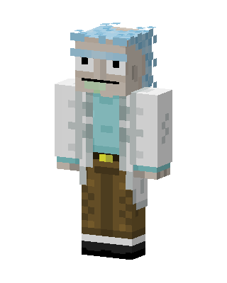 White Player Boy skin, 3D preview