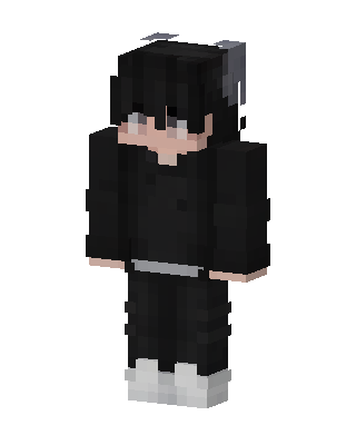 Black Emo Boy Minecraft goth skin