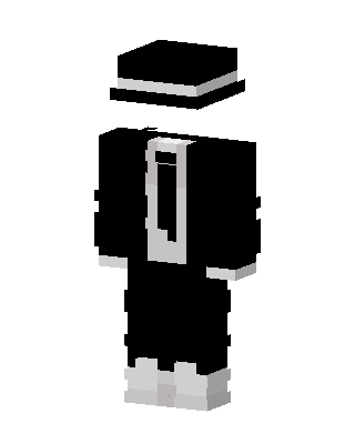 Black Suit Gentleman skin, 3D preview