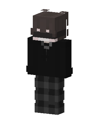 Black Player Boy skin, 3D preview