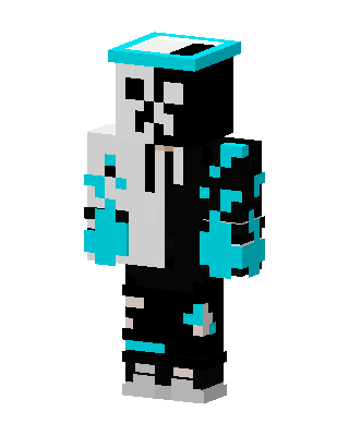 Black Player Boy skin, 3D preview