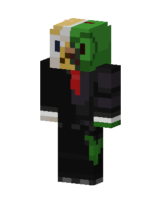 Black Animal Boy skin, 3D preview