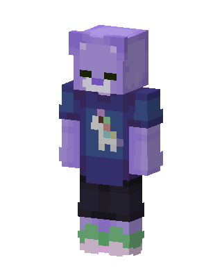 Purple Bear skin, 3D preview