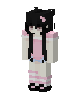 Pink Doll Girl Minecraft cute skin