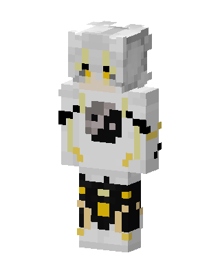Yin Yang Hoodie skin, 3D preview