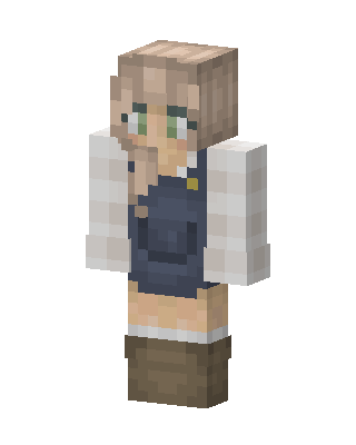 Overall Girl skin, 3D preview