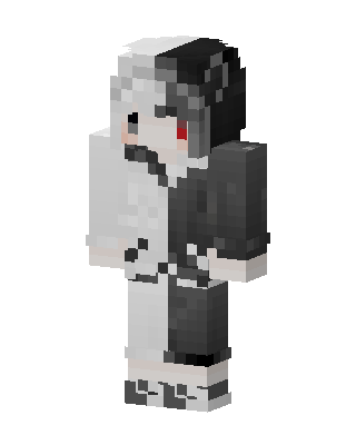 Monochrome Hoodie Minecraft skin
