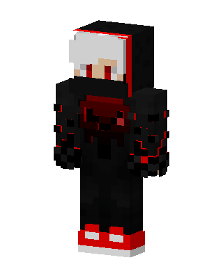 Crimson Hoodie skin, 3D preview