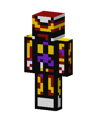 Lava Armor skin, 3D preview