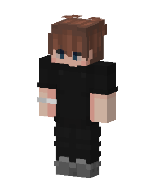 Casual Brown Hair skin, 3D preview