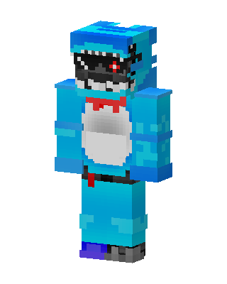 Blue Glowing Animal Minecraft skin