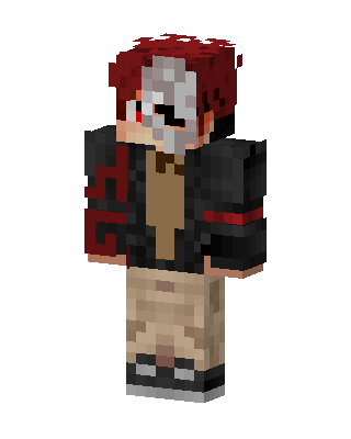 Masked Red Rebel skin, 3D preview
