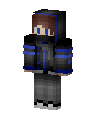 Blue Hoodie Boy Minecraft skin