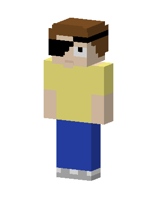 Yellow Player Boy skin, 3D preview