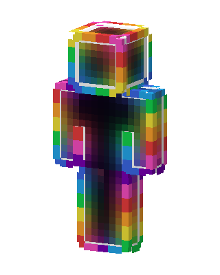Rainbow Void skin, 3D preview