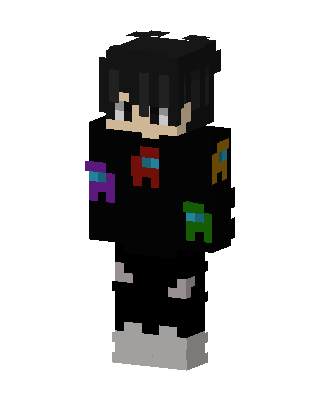 Black Emo Boy Minecraft goth skin
