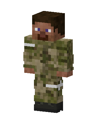 Camo Soldier Minecraft skin
