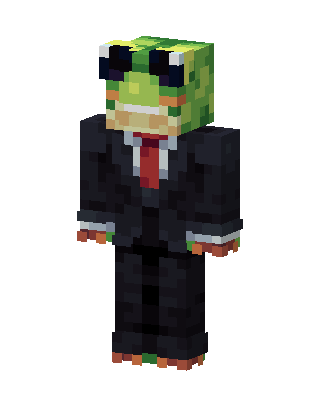 Frog In Suit Minecraft skin