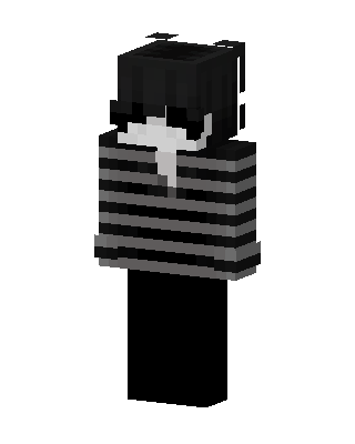Black Player Boy skin, 3D preview