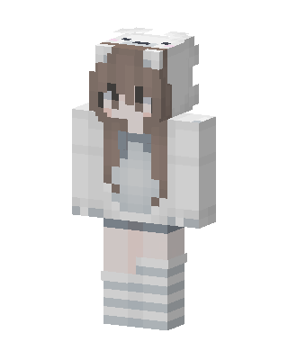 Polar Bear Hoodie skin, 3D preview