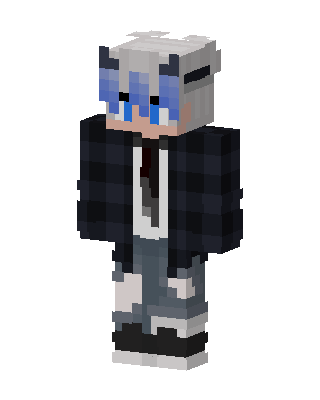 Blue Eyed Horns skin, 3D preview