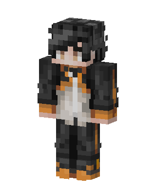 Black Player Boy skin, 3D preview