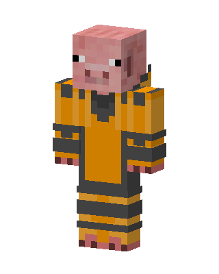 Orange Firefighter Minecraft skin
