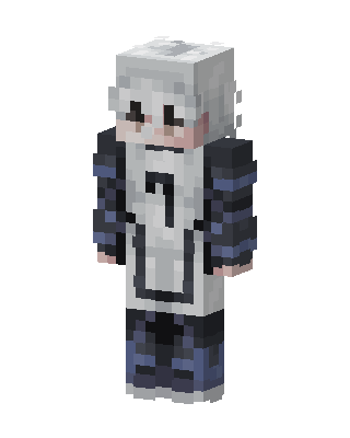 White Player Boy skin, 3D preview