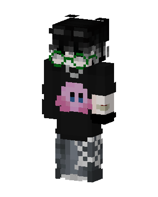 Kirby Hoodie Kid skin, 3D preview