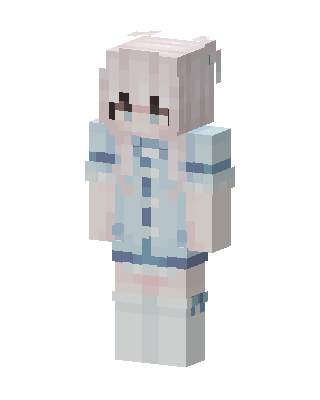White Cutie Girl Minecraft white skin