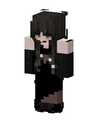 Black Villain Girl Minecraft skin