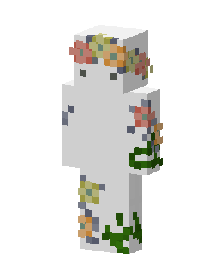 Flower Ghost skin, 3D preview