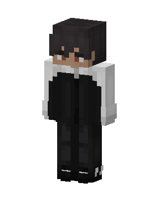 Black Student Boy skin, 3D preview