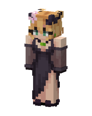 Gothic Tiger Girl skin, 3D preview