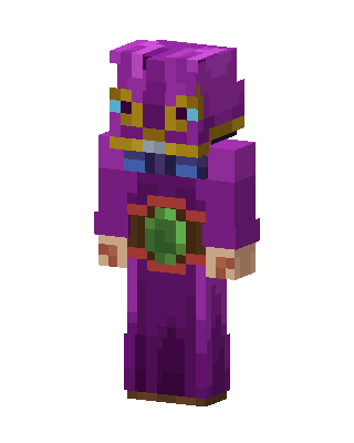 Purple Mystic Mage skin, 3D preview